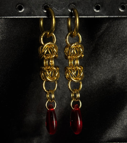"Damned" Earring gold version