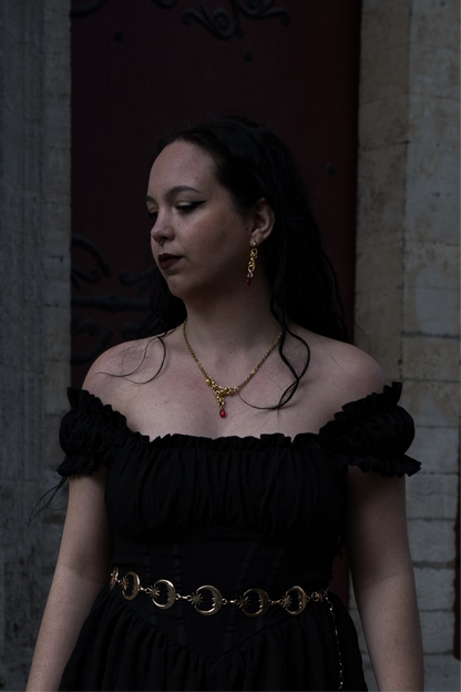 "Damned" Earring gold version